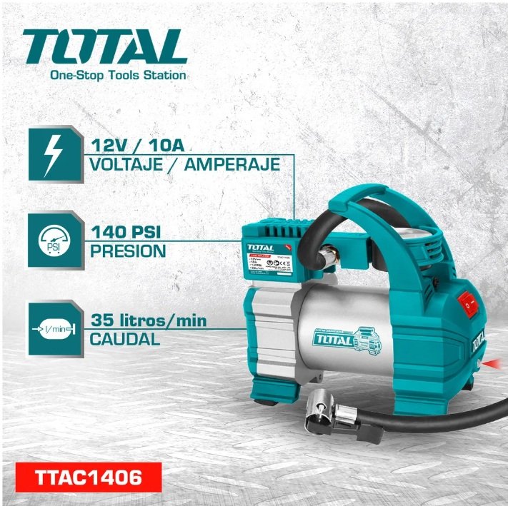 COMPRESOR 12V 140 PSI TOTAL TTAC1406
